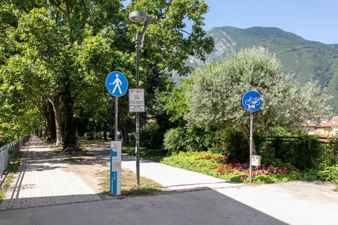 Appartamento Al Ponte Adiacente Al Parco, Vicino All'Ospedale E Centro Trente Extérieur photo